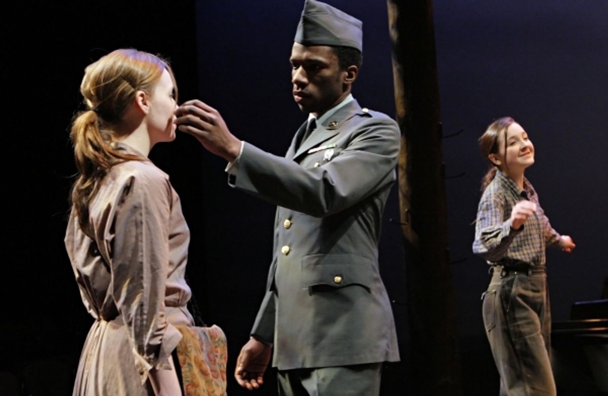 Britta Ollmann, Flick - Azudi Onyejekwe and Young Violet - Maeve Moynihan at 