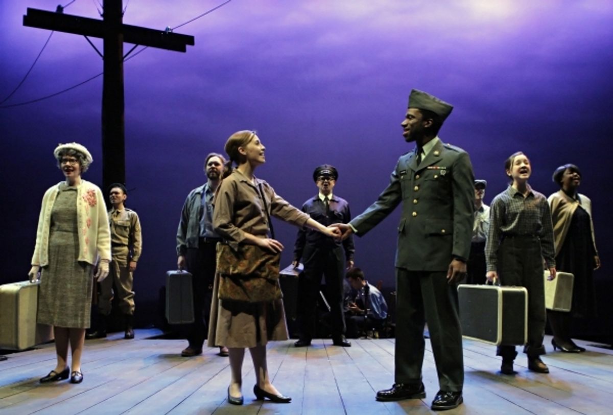 Janet Hanson, Monty - Randy Schmeling, Father - Dieter Bierbrauer, Violet - Britta Ollmann, Bus Driver - Alan Sorenson, Flick - Azudi Onyejekwe, Billy Dean - Nate Irvine, Young Violet - Maeve Moynihan and Lula - Lynnea Doublette at 