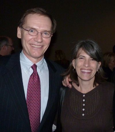 Roche Schulfer and playwright Rebecca Gilman
 Photo