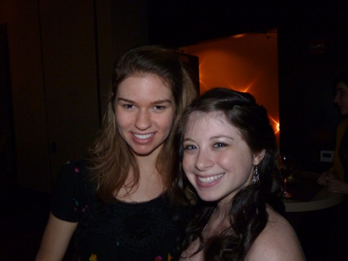 Fiona Robert (Tasha) and understudy Megan Baim at 