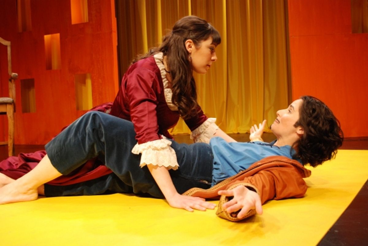 Abbi Hawk as Violante and Virginia Baeta as Don Felix at 