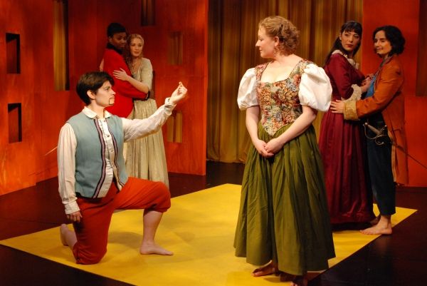 Amy Driesler as Lissardo (kneeling), Maryam Benganga as Colonel Britton, Valerie Redd Photo