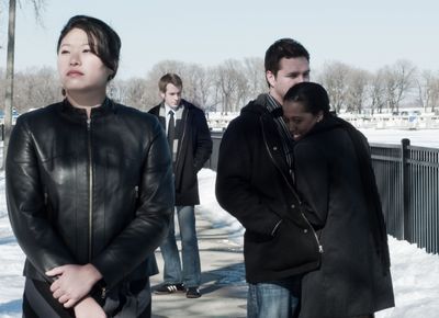 Christine Lin, Brett Lee, Doug Tyler and Ebony Wimbs Photo
