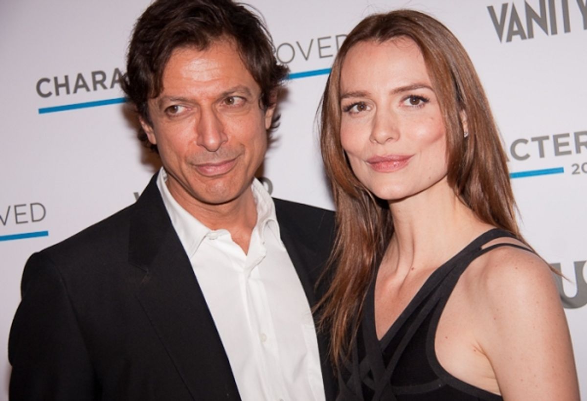 Jeff Goldblum and Saffron Burrows at 