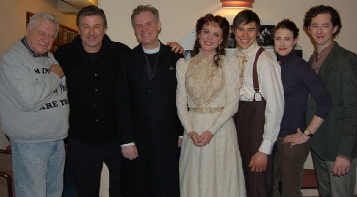 Brian Murray, Alec Baldwin, Ciaran O'Reilly, Melissa Errico, Sam Underwood, Xanthe Elbrick and Josh Grisetti at 