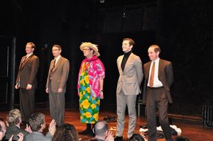 Matthew Schneck, Arnie Burton, Thomas Jay Ryan, Michael Urie, Sam Breslin Wright Photo