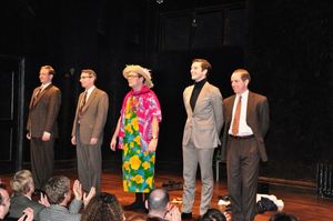 Matthew Schneck, Arnie Burton, Thomas Jay Ryan, Michael Urie, Sam Breslin Wright Photo