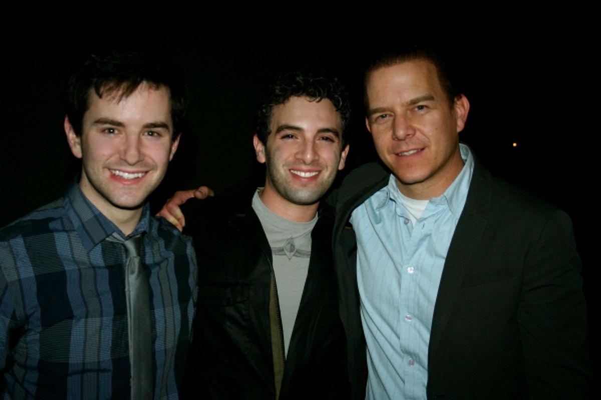 Alex Brightman, Jarrod Spector, Christian Hoff at 