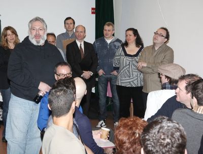 Harvey Fierstein Addresses the Cast Photo
