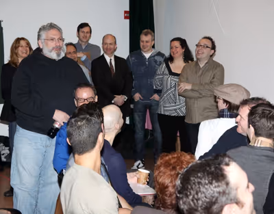 Harvey Fierstein Addresses the Cast Photo