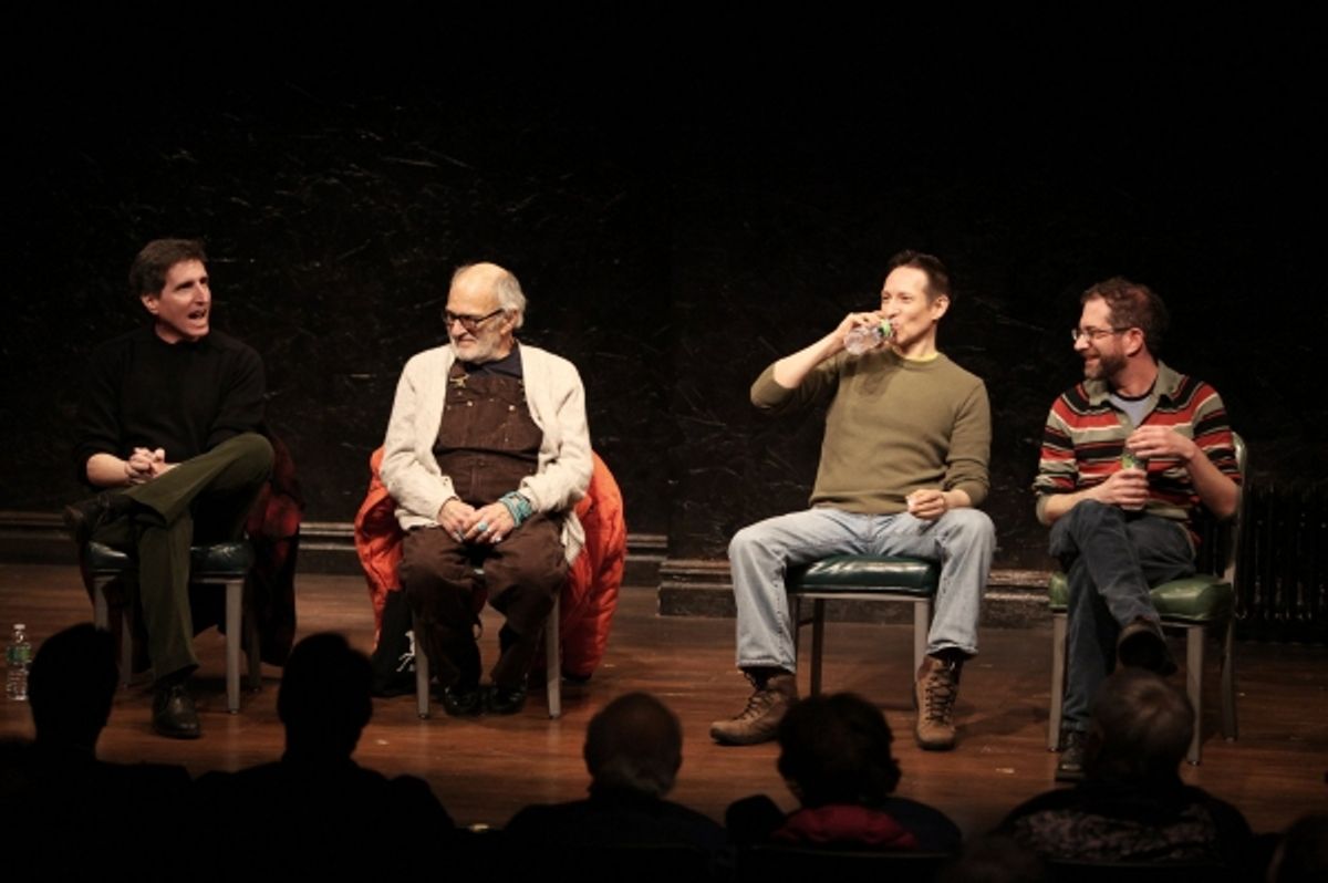 Paul Rudnick ( (Playwright, Author), Larry Kramer (Playwright, Author, Activist), Jon Marans (Author) & Jonathan Silverstein (Director)
 at 