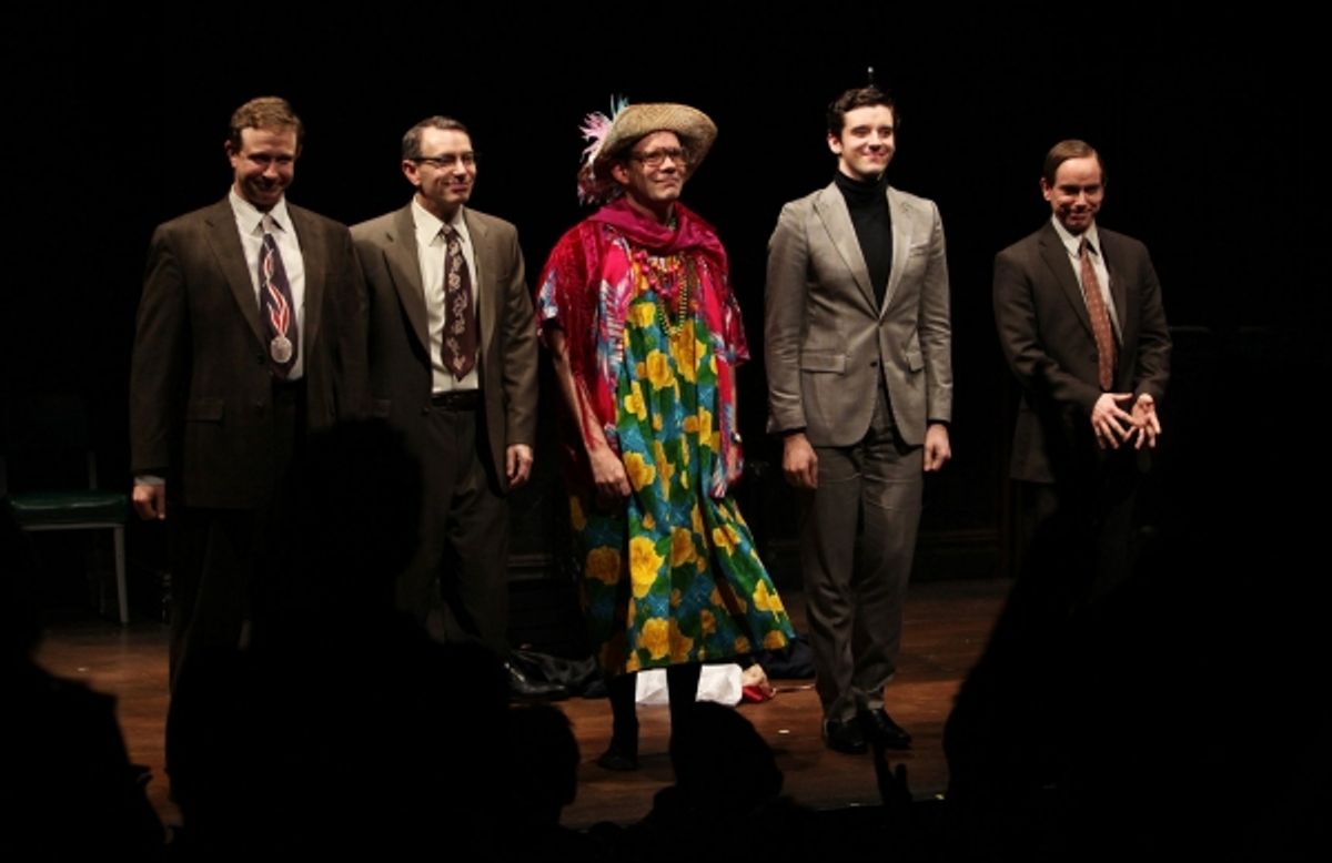 Matthew Schneck, Arnie Burton, Thomas Jay Ryan, Michael Urie & Sam Breslin Wright at 