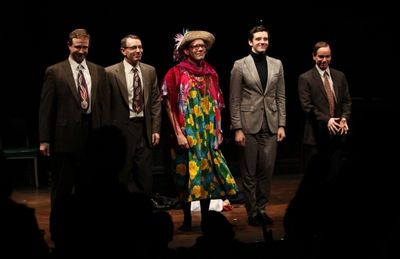 Matthew Schneck, Arnie Burton, Thomas Jay Ryan, Michael Urie & Sam Breslin Wright Photo