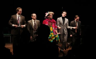 Matthew Schneck, Arnie Burton, Thomas Jay Ryan, Michael Urie & Sam Breslin Wright Photo