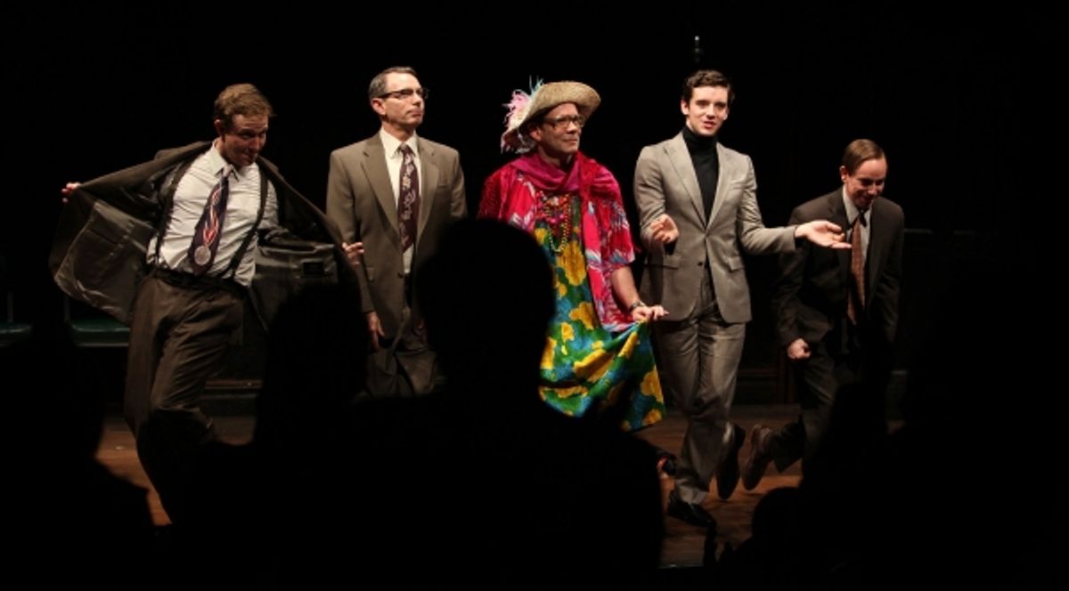 Matthew Schneck, Arnie Burton, Thomas Jay Ryan, Michael Urie & Sam Breslin Wright at 