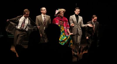 Matthew Schneck, Arnie Burton, Thomas Jay Ryan, Michael Urie & Sam Breslin Wright Photo