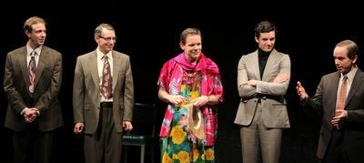 Matthew Schneck, Arnie Burton, Thomas Jay Ryan, Michael Urie & Sam Breslin Wright Photo