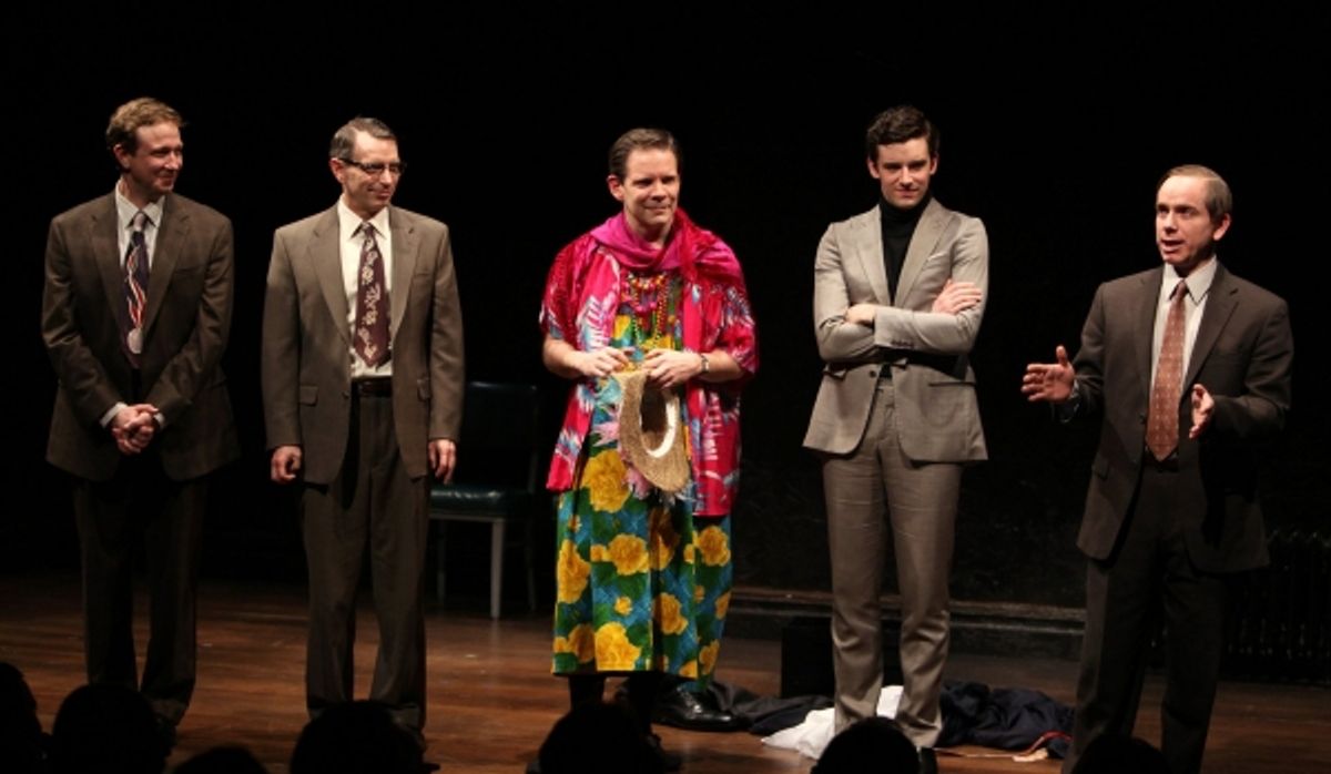 Matthew Schneck, Arnie Burton, Thomas Jay Ryan, Michael Urie & Sam Breslin Wright at 