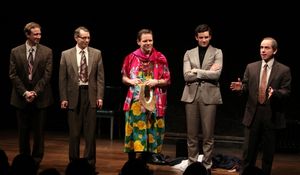 Matthew Schneck, Arnie Burton, Thomas Jay Ryan, Michael Urie & Sam Breslin Wright @ BroadwayWorld Matthew Schneck, Arnie Burton, Thomas Jay Ryan, Michael Urie & Sam Breslin Wright Photo