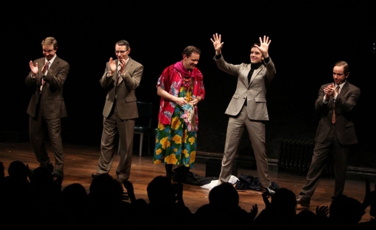 Matthew Schneck, Arnie Burton, Thomas Jay Ryan, Michael Urie & Sam Breslin Wright at 