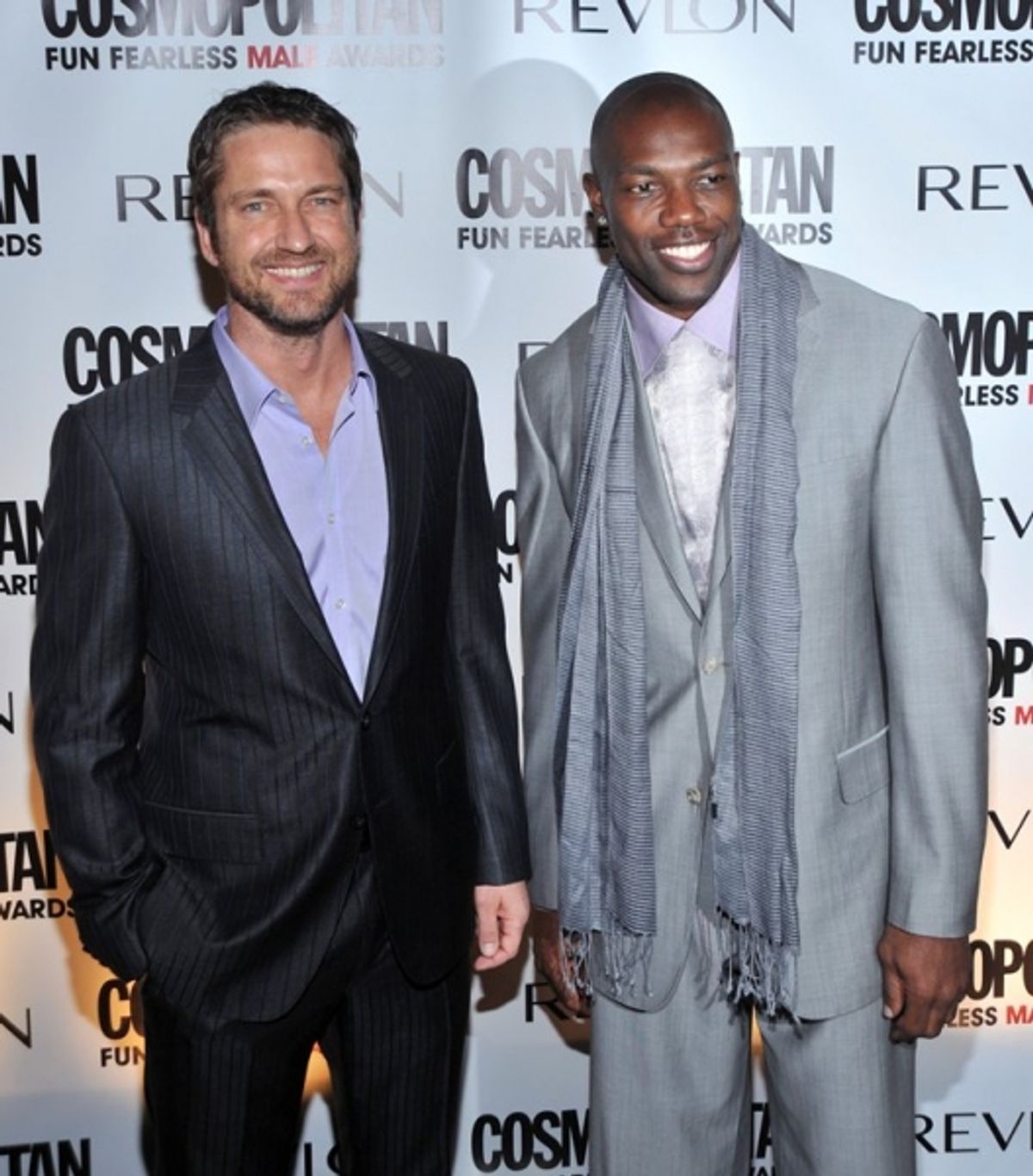 Terrell Owens & Gerard Butler at 