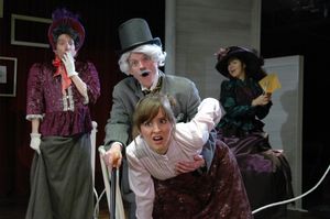 (front) Jessica Bennett; (back, L-R) Ian Randall, Lauren Vitz and Amanda Hartley Photo