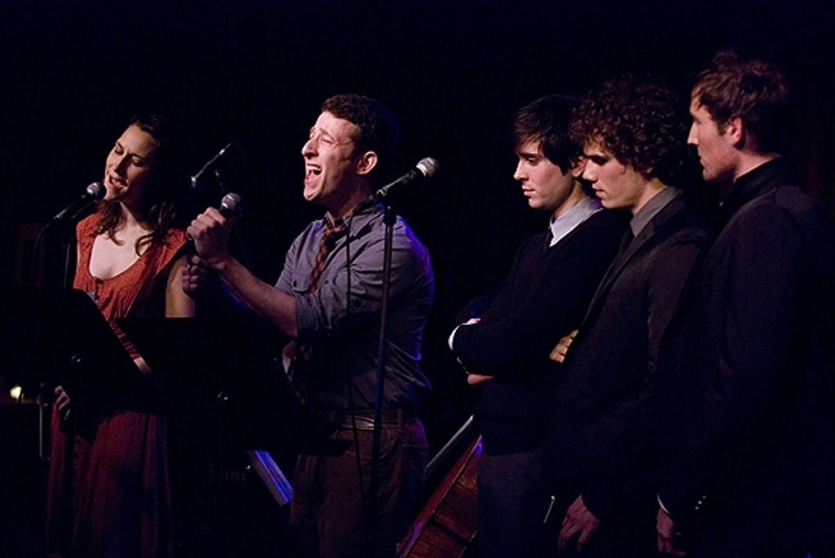 Kait Kerrigan, Nick Blaemire, Matt Doyle, Morgan Karr &  Jay A. Johnson at 