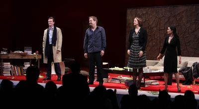Dylan Baker, Jeff Daniels, Janet McTeer & Lucy Liu
 Photo