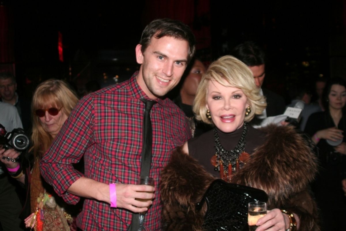 Daniel Reichard and Joan Rivers at 