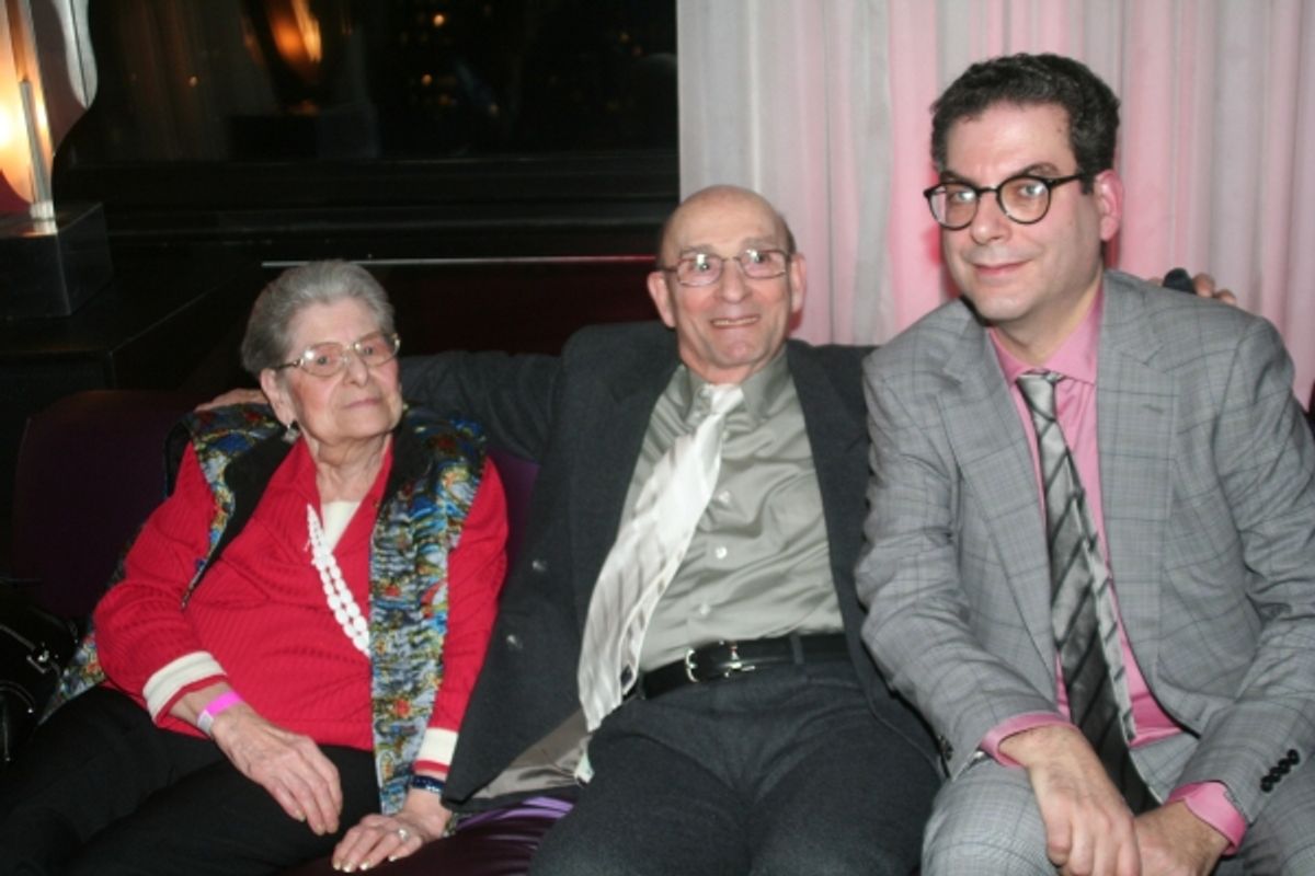 Michael Musto with his Mom and Uncle at 