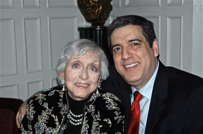 Celeste Holm and Frank Basile Photo