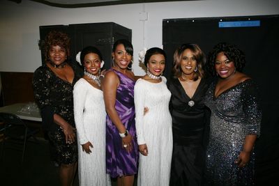 Original Dreamgirls and their current counterparts Loretta Devine, Adrienne Warren, S Photo
