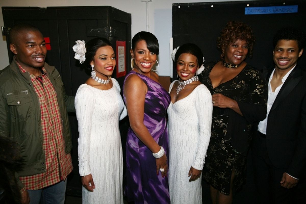 Chaz Lamar Shepherd, Syesha Mercado, Original Dreamgirl Sheryl Lee Ralph, castmember Adrienne Warren, Original Dreamgirl Loretta Devine and cast member Chester Gregory  at 