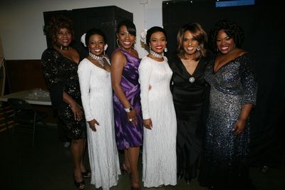  Original Dreamgirls and their current counterparts Loretta Devine, Adrienne Warren,  Photo