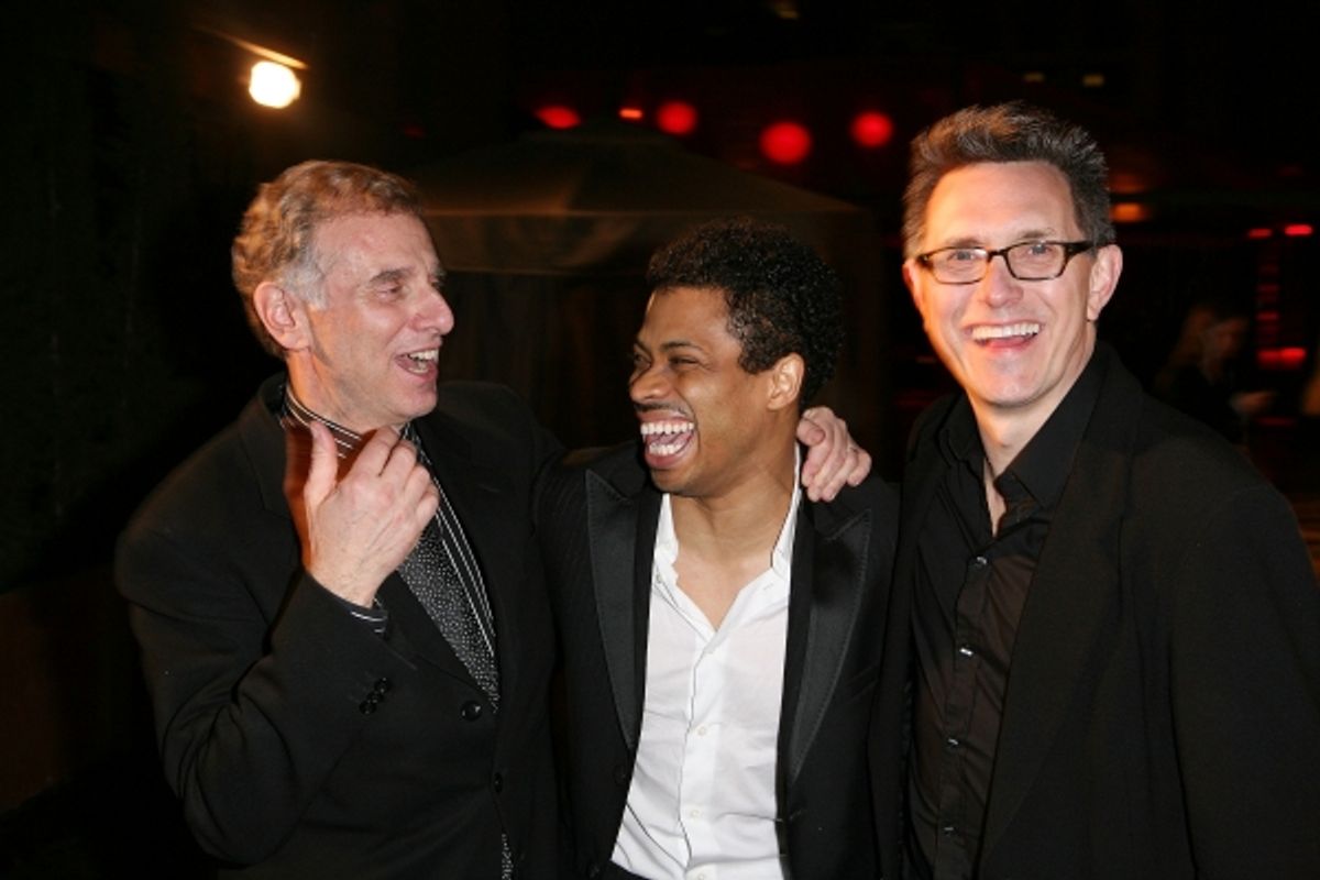 Producer John Breglio, cast member Chester Gregory and Director/Choreographer Robert Longbottom  at 