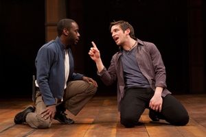 James William Ijames as Benvolio and Evan Jonigkeit as Romeo  Photo