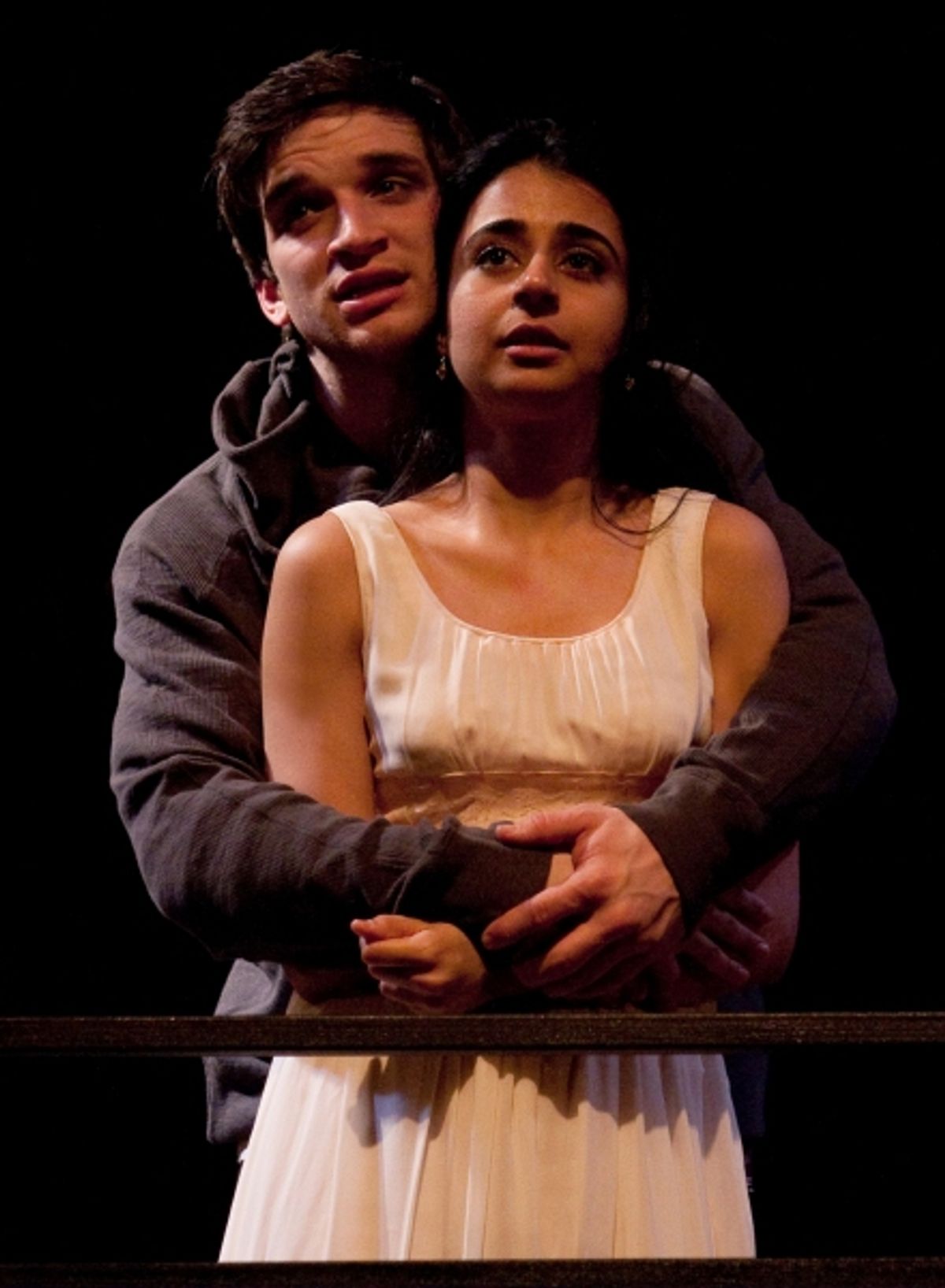Evan Jonigkeit as Romeo and Mahira Kakkar as Juliet  at 