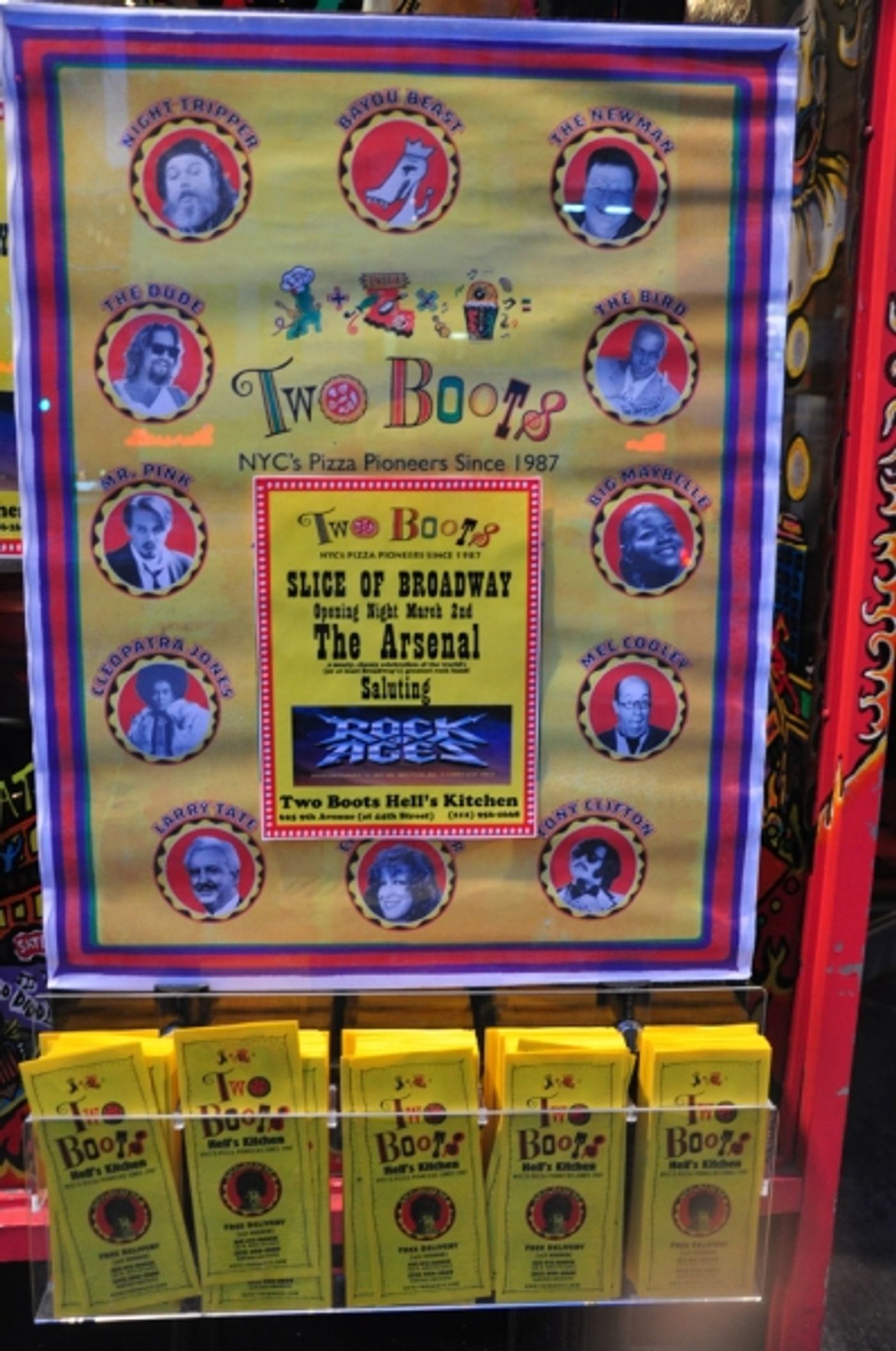 Photo Coverage: 'A Slice of Broadway' Honors ROCK OF AGES with 'The Arsenal' Pizza  Image