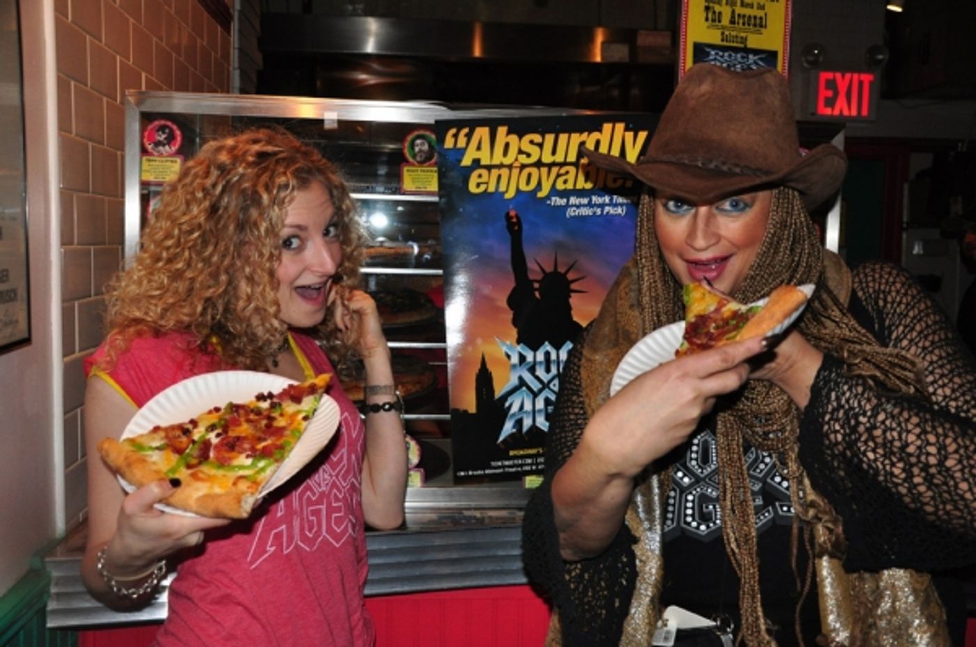 Photo Coverage: 'A Slice of Broadway' Honors ROCK OF AGES with 'The Arsenal' Pizza  Image