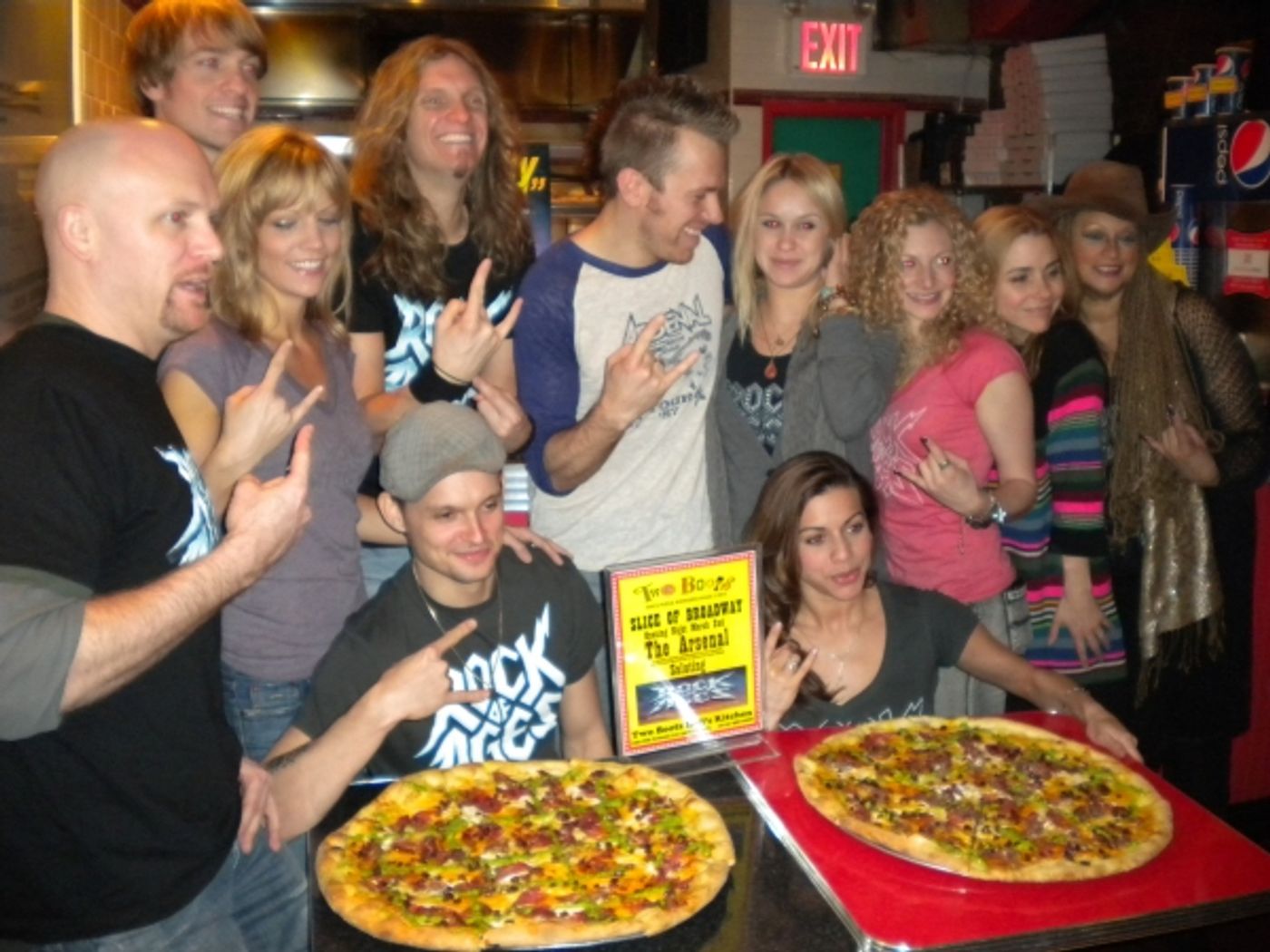 Photo Coverage: 'A Slice of Broadway' Honors ROCK OF AGES with 'The Arsenal' Pizza  Image