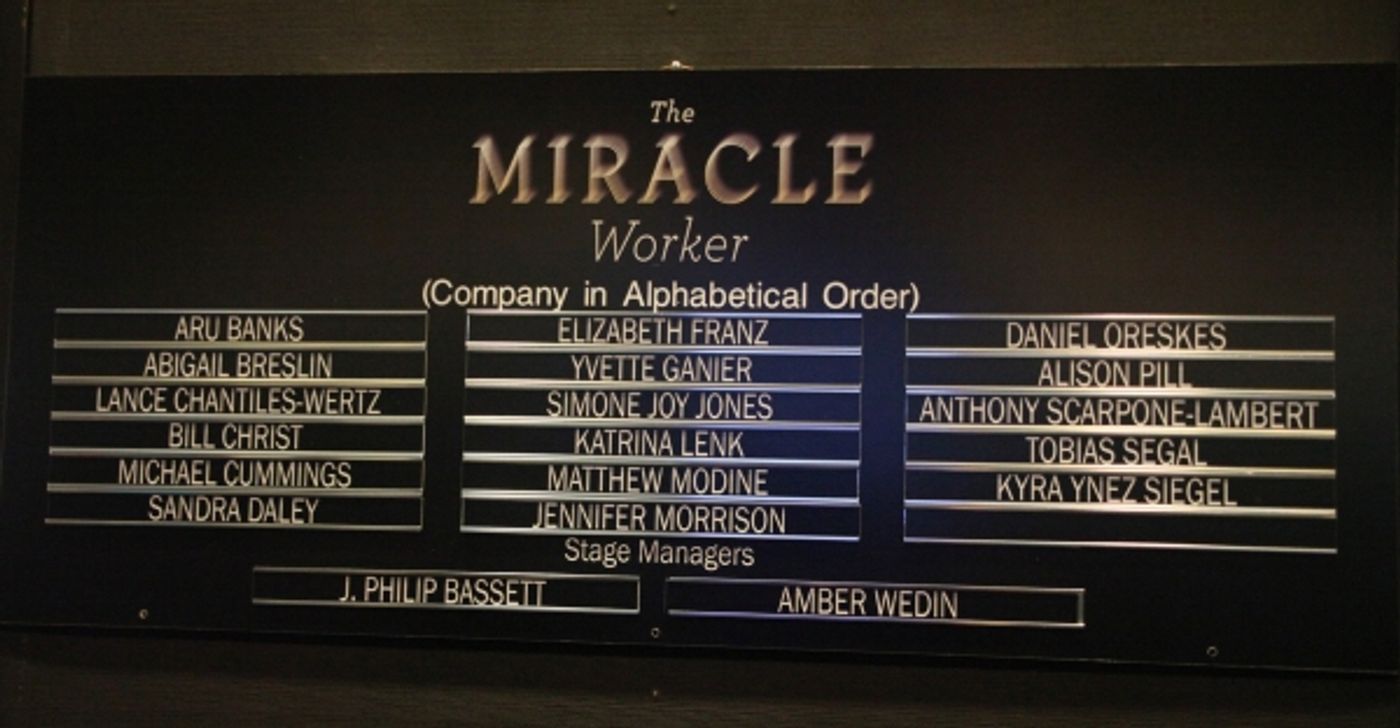 Photo Coverage: THE MIRACLE WORKER Opening Night Curtain Call  Image