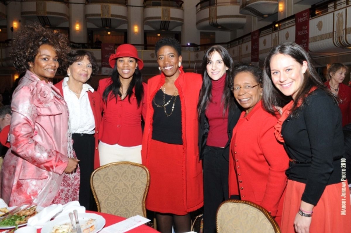  Saundra Parks, The Daily Blossom,  Mrs. Alma Rangel, Hasani Pratts,  Carla Harris, Rosanna Troiano, Dr. Marcella Maxwell Ph.D and Sasha Greene at 