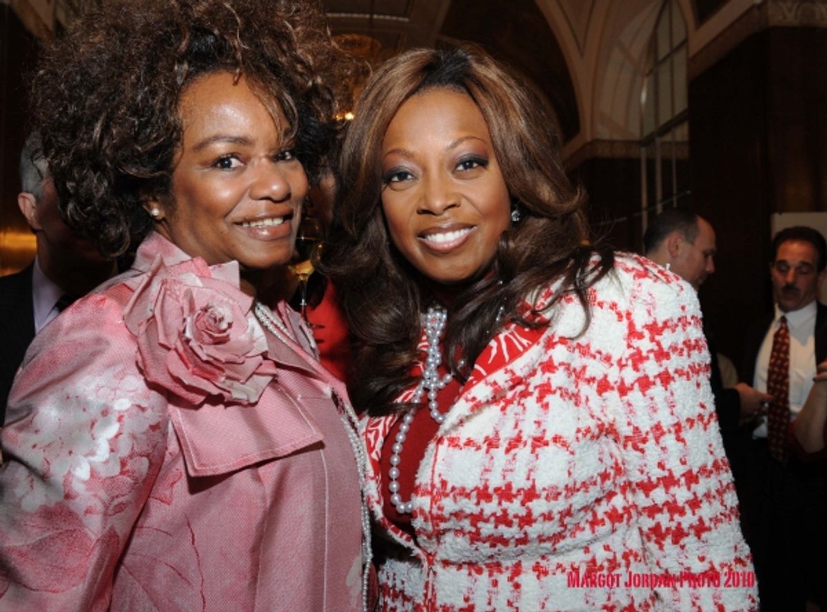 Saundra Parks and Star Jones at 