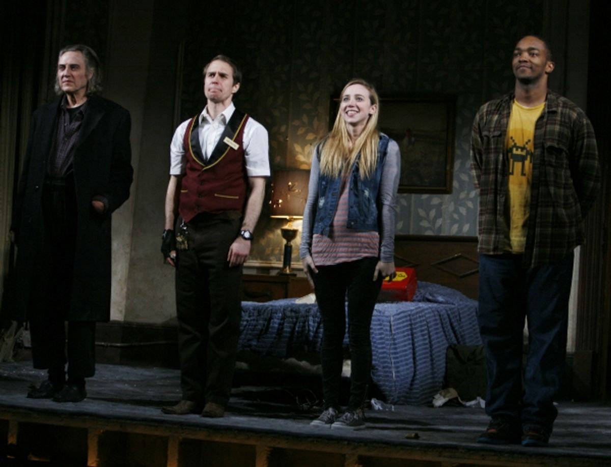 Christopher Walken, Sam Rockwell, Zoe Kazan & Anthony Mackie at 