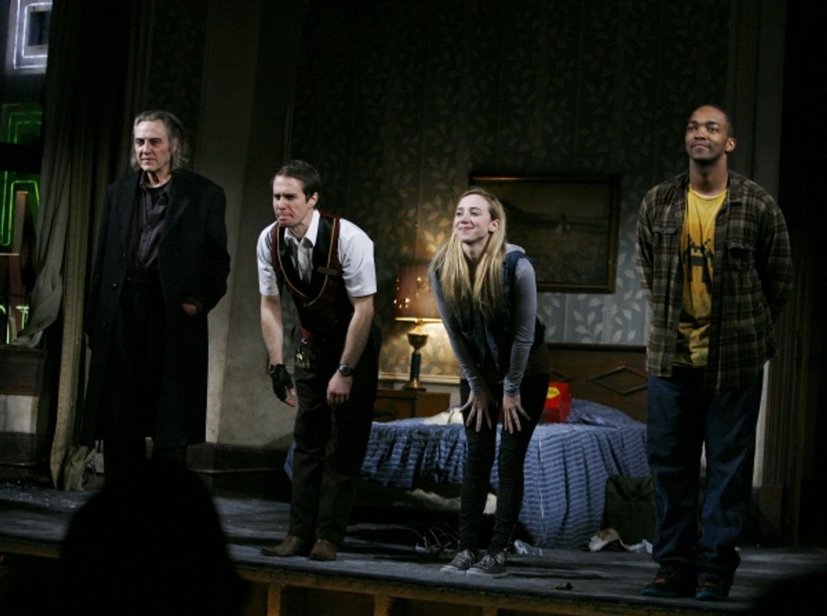 Christopher Walken, Sam Rockwell, Zoe Kazan & Anthony Mackie at 