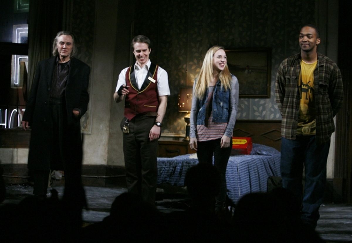 Christopher Walken, Sam Rockwell, Zoe Kazan & Anthony Mackie at 