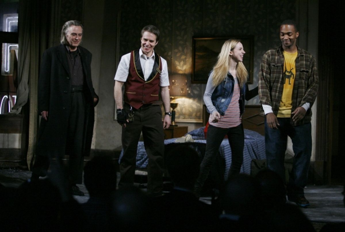 Christopher Walken, Sam Rockwell, Zoe Kazan & Anthony Mackie at 