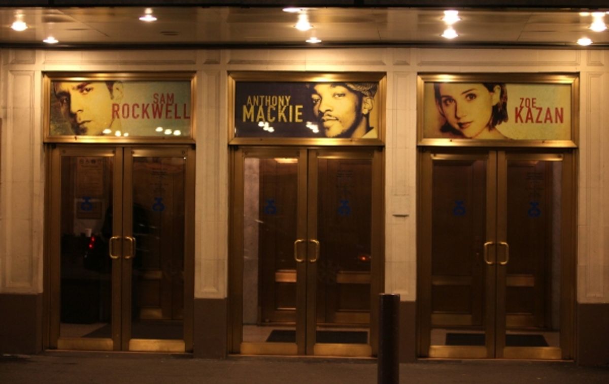 Sam Rockwell, Anthony Mackie and Zoe Kazan at 