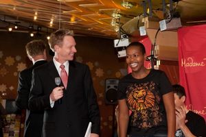 VP of Marketing at Mandalay Bay Lynn Holt and Buyi Zama @ BroadwayWorld VP of Marketing at Mandalay Bay Lynn Holt and Buyi Zama Photo