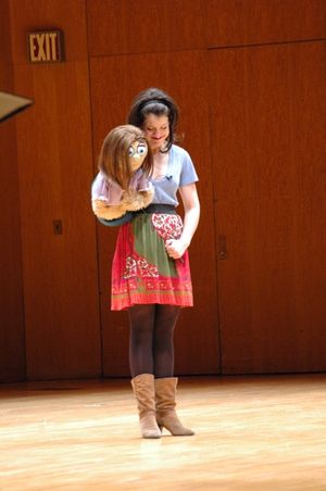 Sarah Stiles and Kate Monster from Avenue Q. Photo